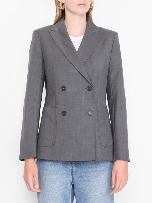 Двубортный жакет из шерсти Weekend Max Mara - МодельВерхНиз