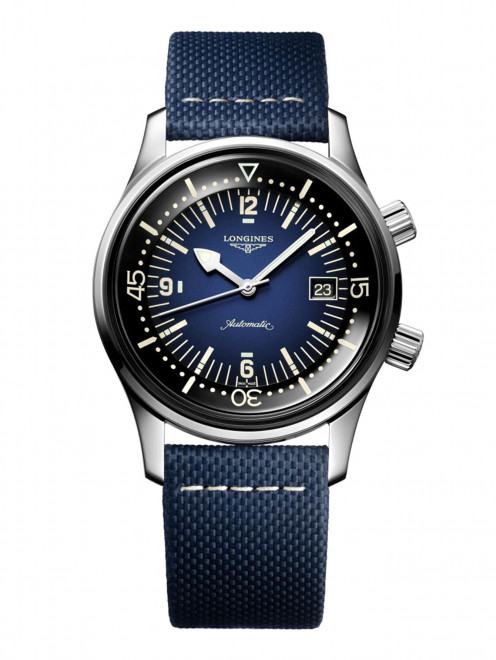 Часы с автоподзаводом на ремне из телячьей кожи Heritage Longines - Общий вид
