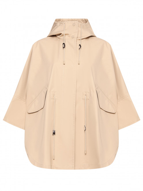 Плащ свободного кроя из хлопка с капюшоном Weekend Max Mara - Общий вид