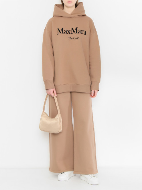 Толстовка из хлопка с логотипом Max Mara - МодельОбщийВид