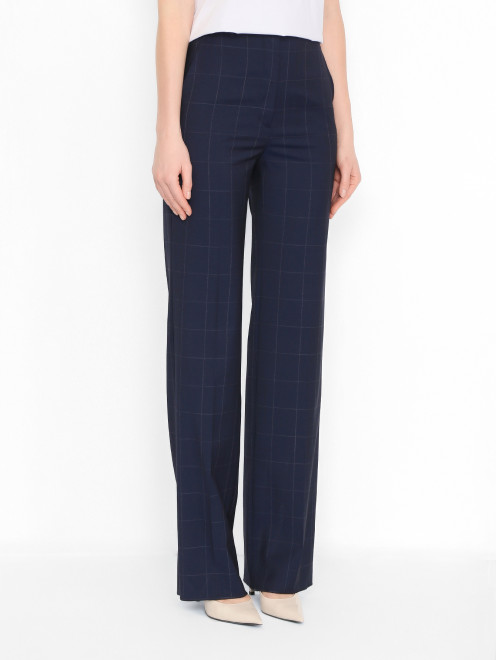 Брюки в тонкую клетку Max Mara - МодельВерхНиз