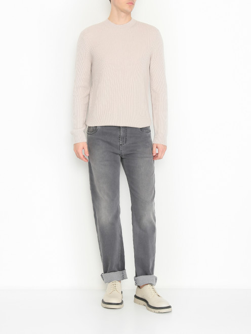 Джемпер из кашемира с круглым вырезом Piacenza Cashmere 1733 - МодельОбщийВид