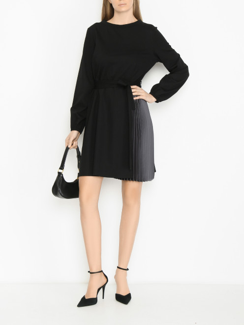 Платье трикотажное со вставками плиссе Weekend Max Mara - МодельОбщийВид