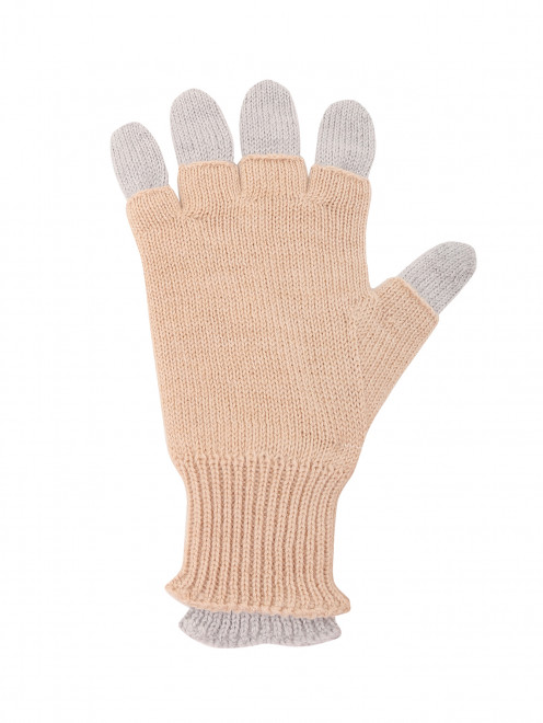 Двойные шерстяные перчатки IL Trenino - Обтравка1