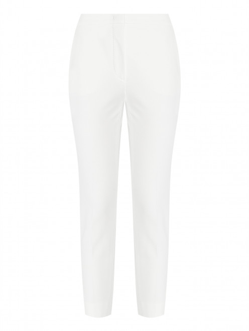 Брюки однотонные из вискозы со стрелками Max Mara - Общий вид