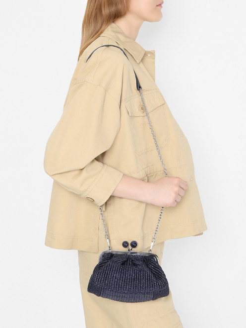 Плетеная сумка на цепочке Weekend Max Mara - МодельВерхНиз