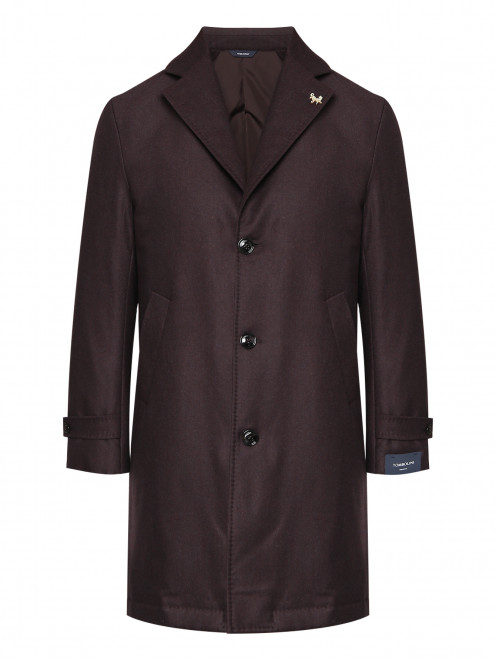 Пальто из шерсти с карманами Tombolini - Общий вид