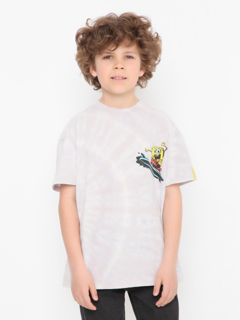Футболка из хлопка с принтом Stella McCartney kids - МодельВерхНиз