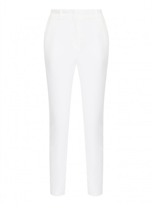 Хлопковые однотонные брюки Max Mara - Общий вид