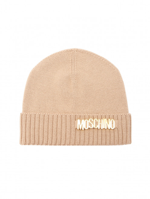 Шапка из шерсти с логотипом Moschino - Общий вид