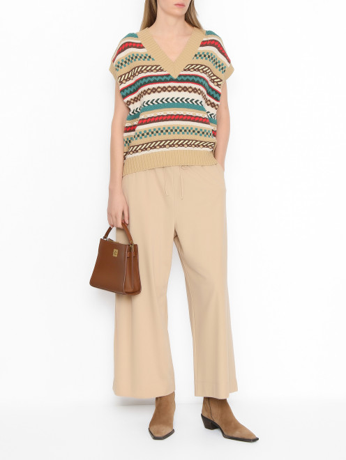 Трикотажные брюки на резинке Weekend Max Mara - МодельОбщийВид