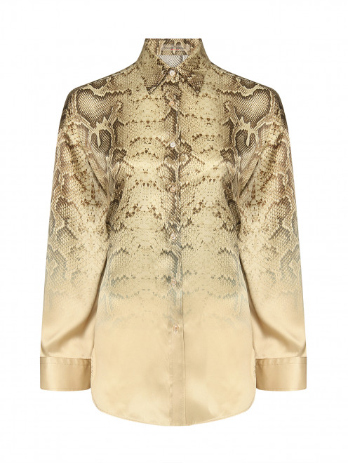 Блуза из шелка с узором Ermanno Scervino - Общий вид