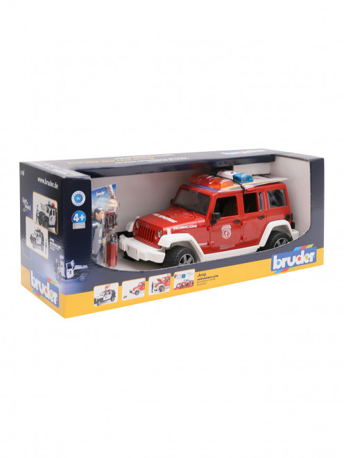 Внедорожник Jeep Wrangler Unlimited Rubicon Пожарная машина Bruder - Обтравка1