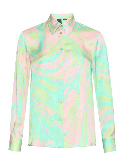 Блуза свободного кроя с узором PINKO - Общий вид