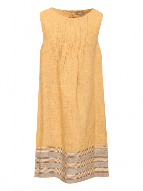Льняное платье со складками Il Gufo - Общий вид