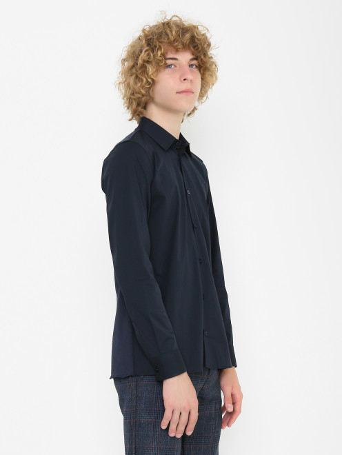 Рубашка из хлопка с вышивкой Aletta Couture - МодельВерхНиз