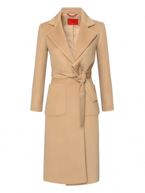 Удлиненное пальто из шерсти с поясом Max&Co - Общий вид