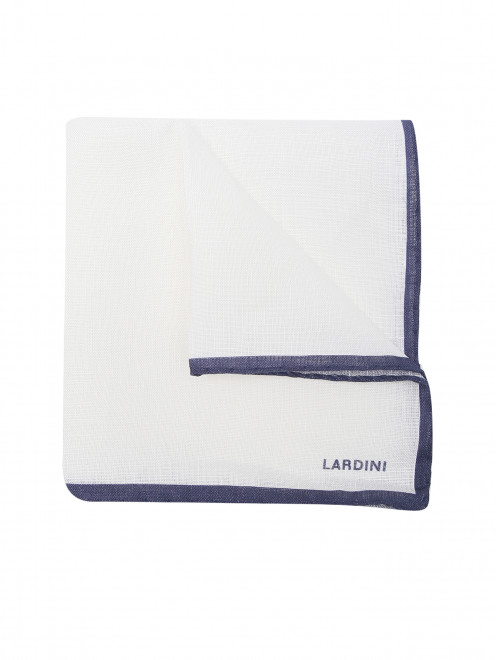 Платок из льна с логотипом LARDINI - Общий вид
