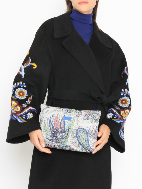 Косметичка из текстиля с узором Etro - МодельОбщийВид