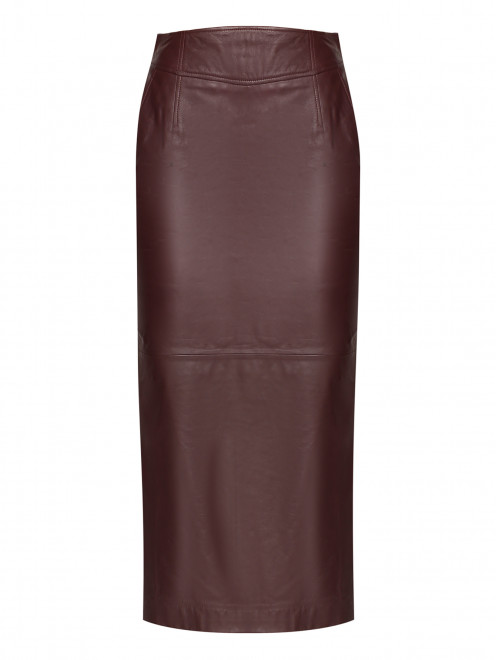 Кожаная юбка с разрезами Alberta Ferretti - Общий вид