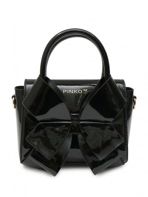 Лакированная сумка с ремнем PINKO - Общий вид