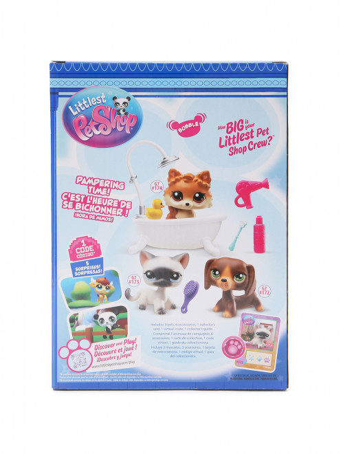 Набор "Груминг спа": три фигурки мини-животных Littlest Pet shop - Обтравка1