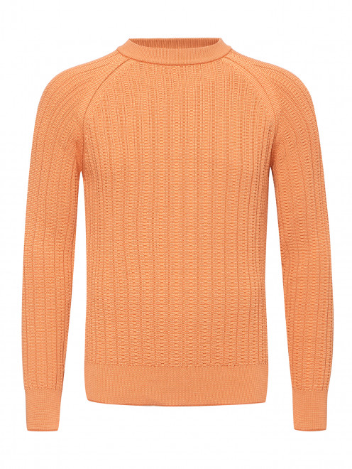 Джемпер из хлопка с вышивкой Piacenza Cashmere 1733 - Общий вид