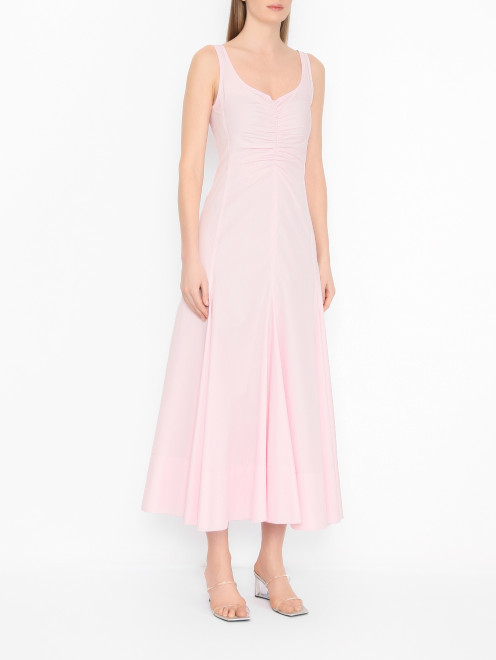 Платье-макси из хлопка Sportmax - МодельВерхНиз