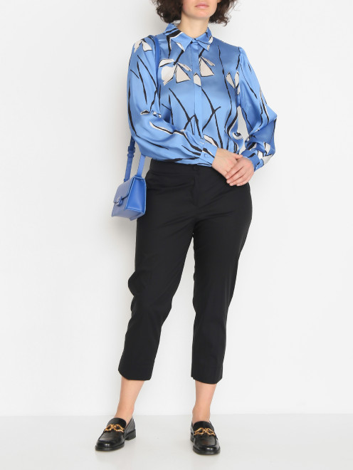 Блуза с узором на пуговицах Persona by Marina Rinaldi - МодельОбщийВид