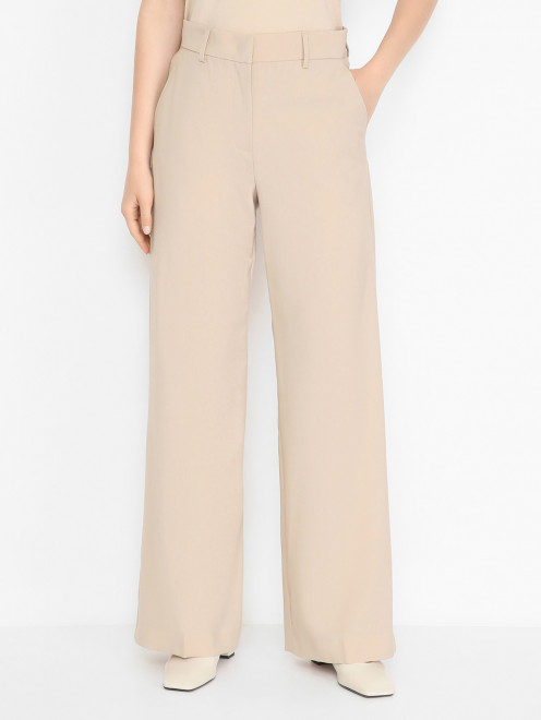 Прямые брюки из шерсти Weekend Max Mara - МодельВерхНиз