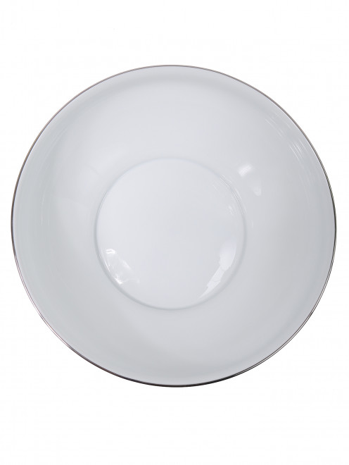 Салатник из фарфора с серебряной окантовкой Haviland - Обтравка1
