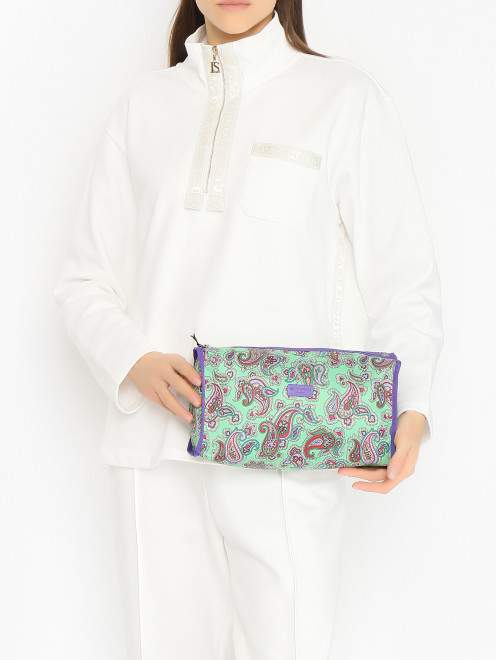 Косметичка с узором на молнии Etro - МодельОбщийВид