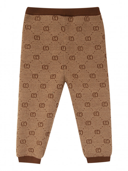 Трикотажные брюки с узором Gucci - Обтравка1