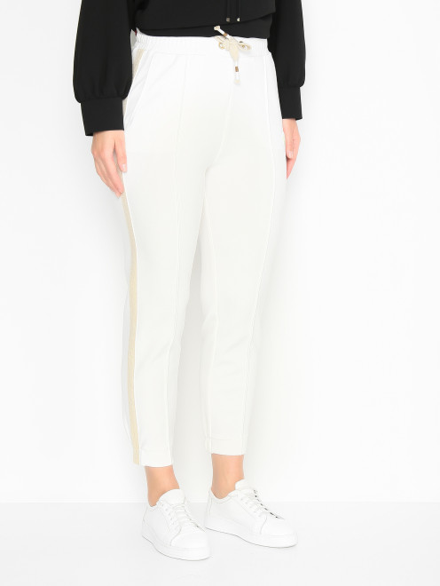 Трикотажные брюки с декором Marina Rinaldi - МодельВерхНиз