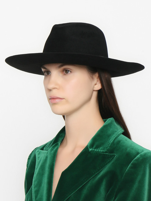 Шляпа с деликатным логотипом Alberta Ferretti - МодельОбщийВид