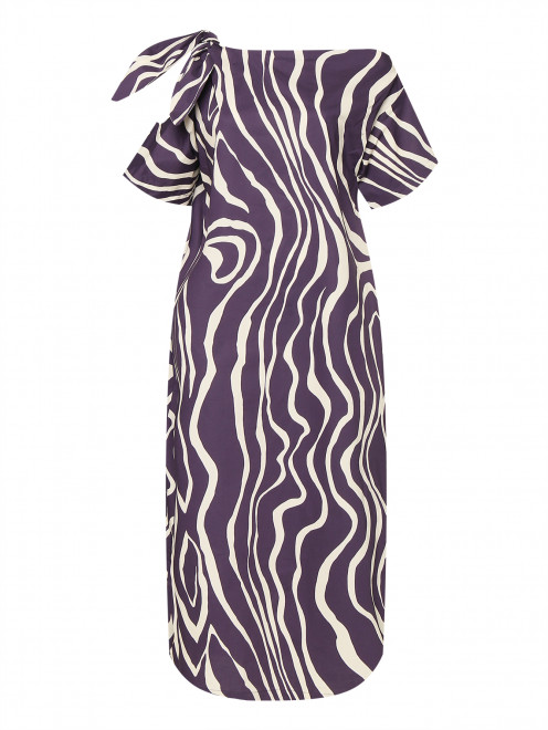 Платье из хлопка с узором Liviana Conti - Общий вид