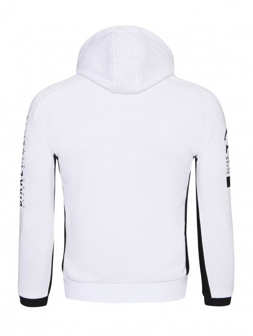 Толстовка из хлопка с капюшоном Bikkembergs - Обтравка1