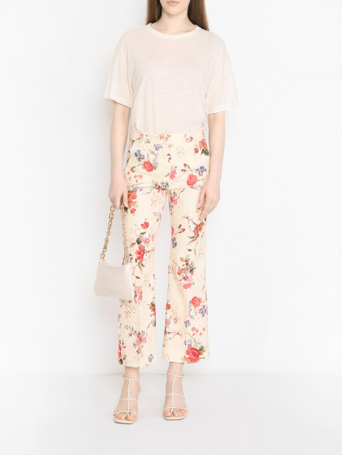 Базовая футболка из льна Weekend Max Mara - МодельОбщийВид