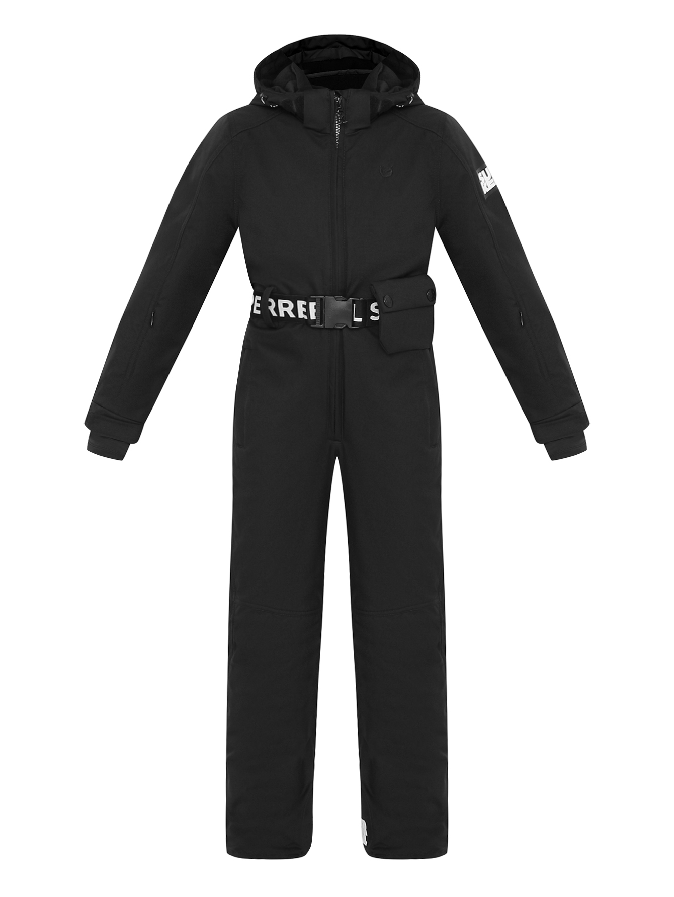 Комбинезон с капюшоном и ремнем