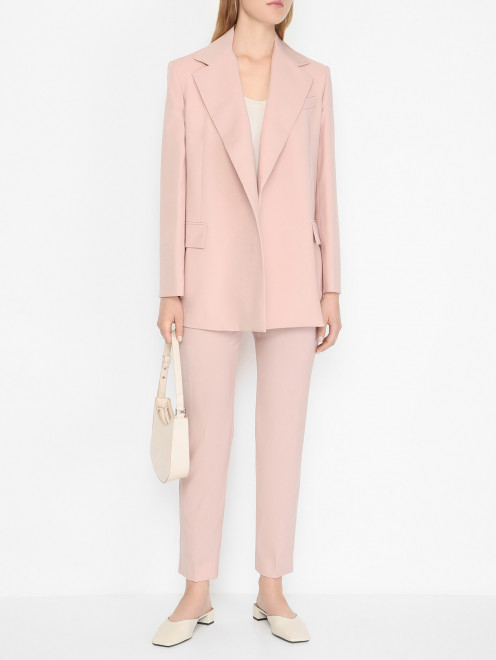 Укороченные брюки из шерсти Weekend Max Mara - МодельОбщийВид