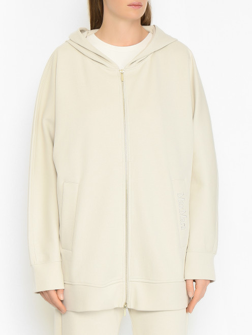 Удлиненная толстовка на молнии Max Mara - МодельВерхНиз