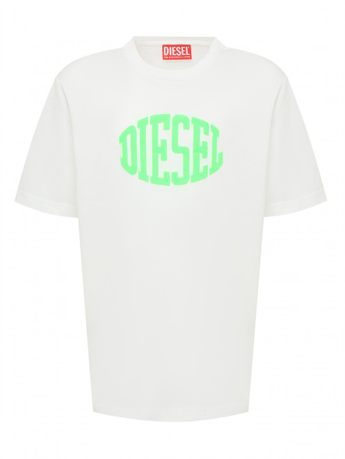 Трикотажная футболка из хлопка Diesel - Общий вид