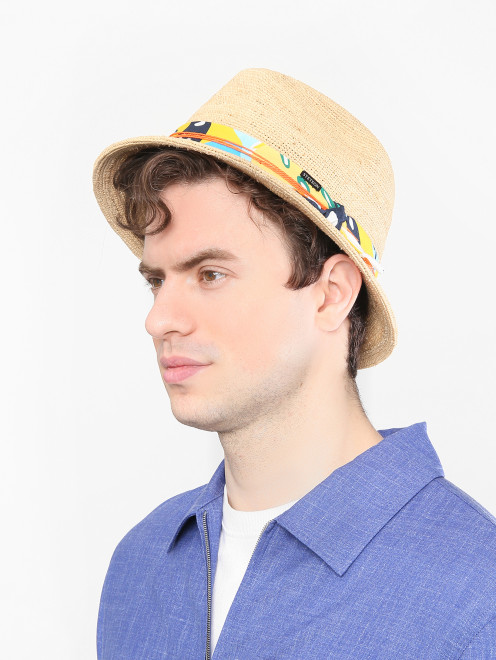 Соломенная шляпа с лентой Stetson - МодельОбщийВид