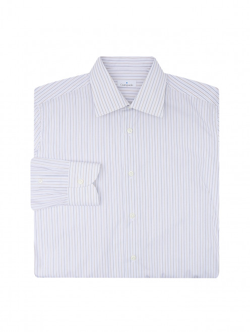 Рубашка из хлопка в полоску Giampaolo - Общий вид