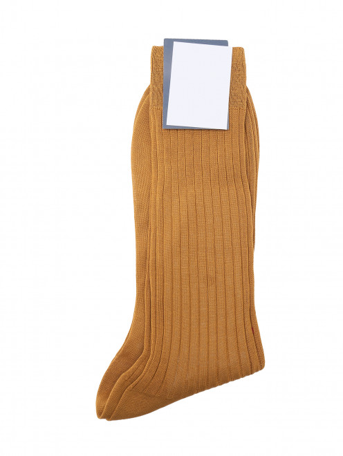 Носки из хлопка в крупный рубчик Bresciani - Общий вид