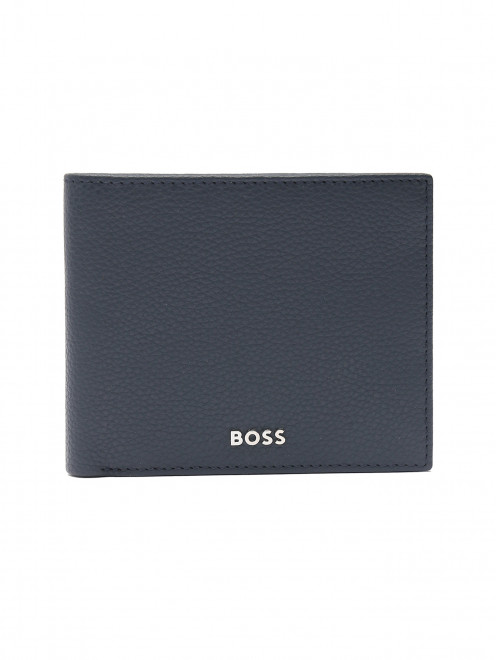 Портмоне из кожи с логотипом Boss - Общий вид