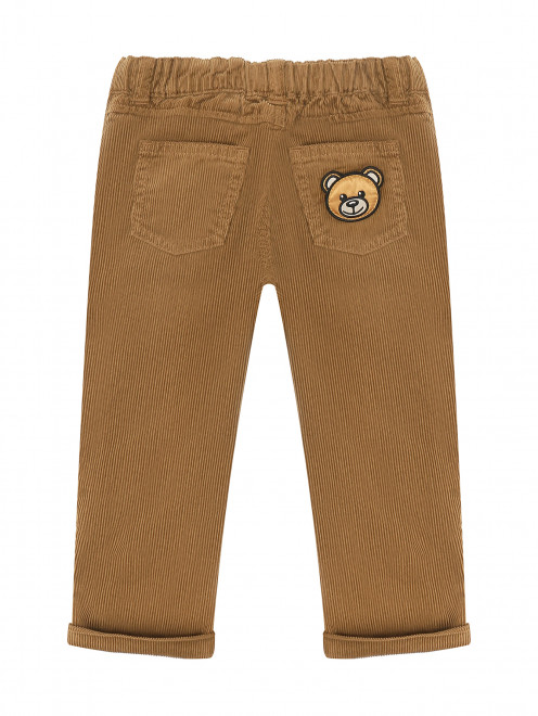Вельветовые брюки с карманами Moschino - Обтравка1