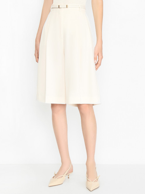 Шорты из текстиля с ремнем Max Mara - МодельВерхНиз