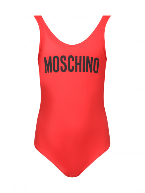Слитный купальник с логотипом Moschino - Общий вид