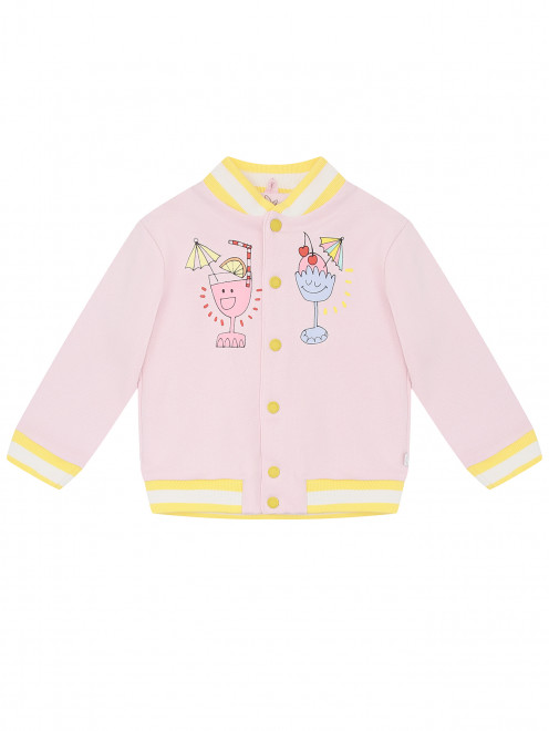 Хлопковая толстовка на кнопках Stella McCartney kids - Общий вид